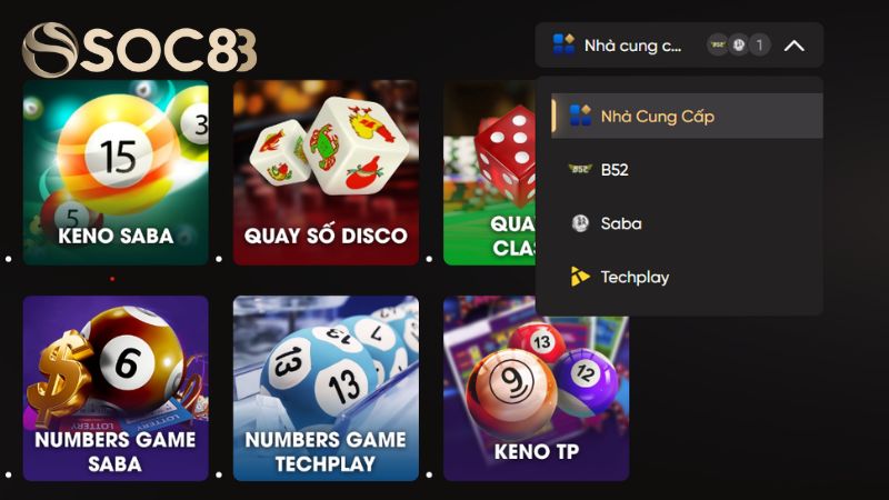 Nhà cái đã và đang hợp tác với các nhà phát hành game xổ số uy tín, sáng tạo hàng đầu